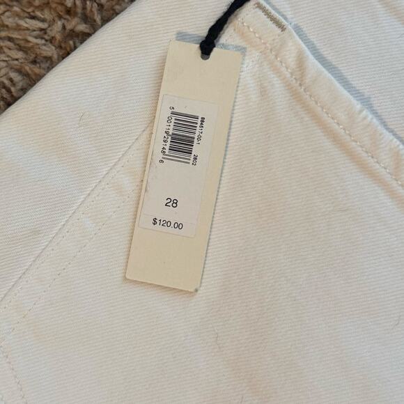NWT Women's Size 28 White High-Rise Straight Leg Banana Republic Jeans - Picture 4 of 5